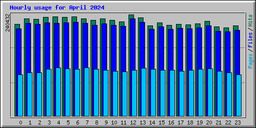 Hourly usage for April 2024