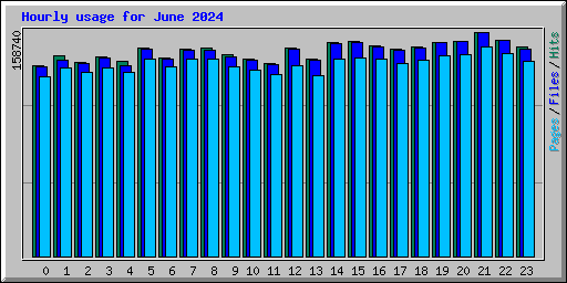 Hourly usage for June 2024