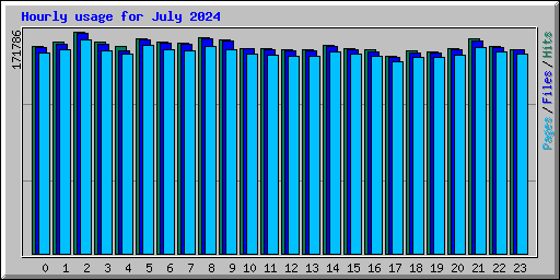 Hourly usage for July 2024