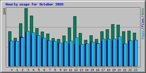 Hourly usage for October 2026
